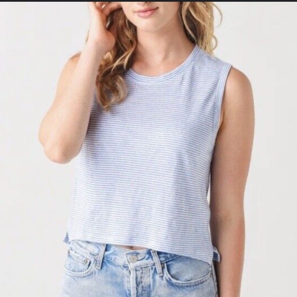 FRAME
Side Cinch Muscle Tee Blanc Multi SMALL
